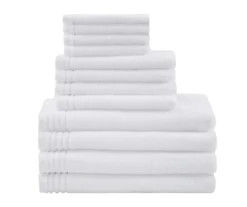 Stripe-Trim 12-Piece Towel Set