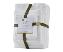 Stripe-Trim 12-Piece Towel Set -DHP Sales Store 810555751 4