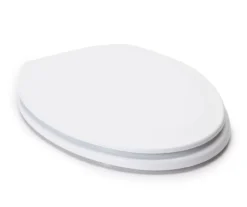 White Oblong Wood Toilet Seat -DHP Sales Store 810557533 1