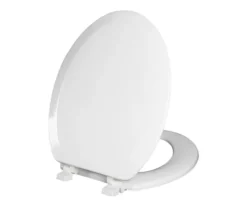 White Oblong Wood Toilet Seat -DHP Sales Store 810557533 13