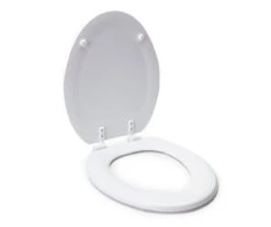White Oblong Wood Toilet Seat -DHP Sales Store 810557533 2