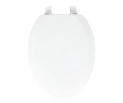 White Oblong Wood Toilet Seat -DHP Sales Store 810557533 7