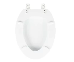 White Oblong Wood Toilet Seat -DHP Sales Store 810557533 8