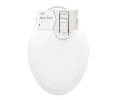 White Oblong Wood Toilet Seat -DHP Sales Store 810557533 9