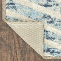 Broyhill Blue & Brown Modern Angles Accent Rug 28 Broyhill Blue & Brown Modern Angles Accent Rug -DHP Sales Store 810557655 4