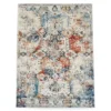 Geneva White & Blue Ornate Traditional Area Rug, (6' 7" X 9') 1 Geneva White & Blue Ornate Traditional Area Rug, (6' 7" X 9') -DHP Sales Store 810559331 810559273