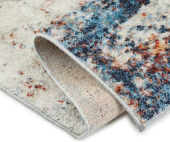 Geneva White & Blue Ornate Traditional Area Rug, (6' 7" X 9') -DHP Sales Store 810559331 810559273 2