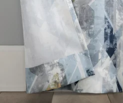 Kennett Navy Distressed Geometric Room-Darkening Grommet 4-Piece Curtain Panel Set, (84") 8 Kennett Navy Distressed Geometric Room-Darkening Grommet 4-Piece Curtain Panel Set, (84") -DHP Sales Store 810559671 2