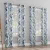 Kennett Navy Distressed Geometric Room-Darkening Grommet 4-Piece Curtain Panel Set, (84") -DHP Sales Store 810559671 4