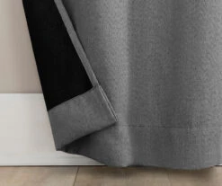 Baylor Silver Room-Darkening Grommet 4-Piece Curtain Panel Set, (63") -DHP Sales Store 810559674 2