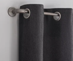 Baylor Charcoal Room-Darkening Grommet 4-Piece Curtain Panel Set, (63") -DHP Sales Store 810559676 1