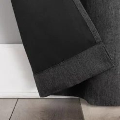 Baylor Charcoal Room-Darkening Grommet 4-Piece Curtain Panel Set, (63") -DHP Sales Store 810559676 21