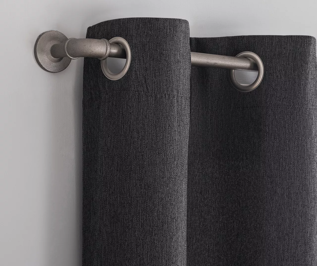 Baylor Charcoal Room-Darkening Grommet 4-Piece Curtain Panel Set, (84") 5 Baylor Charcoal Room-Darkening Grommet 4-Piece Curtain Panel Set, (84") - Image 3