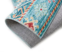 Caden Green & Orange Geometric Floral Runner Rug, (2' X 7') 7 Caden Green & Orange Geometric Floral Runner Rug, (2' X 7') -DHP Sales Store 810563288 2