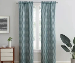 Sundown Indira Geometric Room-Darkening Curtain Panel Pair 21 Sundown Indira Geometric Room-Darkening Curtain Panel Pair -DHP Sales Store 810565613