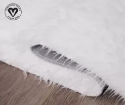 My Magic Carpet White Washable Shag Area Rug, (3' X 5') -DHP Sales Store 810571827 4