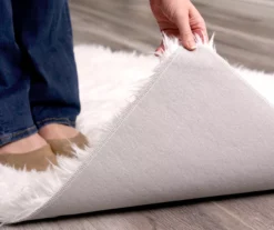 My Magic Carpet White Washable Shag Area Rug, (3' X 5') -DHP Sales Store 810571827 5