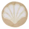 Grecian Getaway Beige Shell Round Bath Rug -DHP Sales Store 810571917 A0