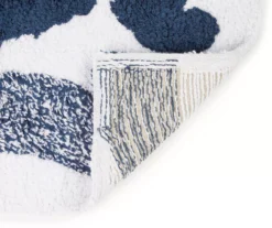 Grecian Getaway Navy & White Ink Stripe Fish Bath Rug -DHP Sales Store 810571919 2 A8