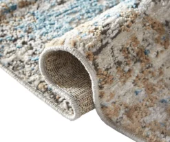 Fielding Cream & Blue Abstract Runner Rug, (2.5' X 7') -DHP Sales Store 810573871 6