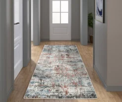 Fielding Brown & Blue Abstract Runner Rug, (2.5' X 7') -DHP Sales Store 810573875 1