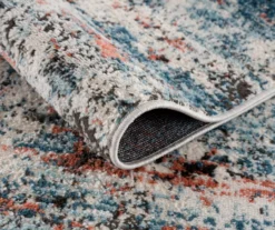 Fielding Brown & Blue Abstract Runner Rug, (2.5' X 7') -DHP Sales Store 810573875 3