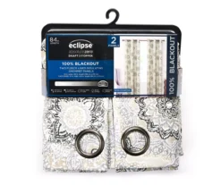 Eclipse Evon Medallion Grommet Blackout Curtain Panel Pair -DHP Sales Store 810583394 A0