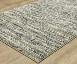 Senequa Blue & Green Abstract Streak Area Rug, (2.3' X 7.6') -DHP Sales Store 810584469 1