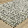 Senequa Blue & Green Abstract Streak Area Rug, (2' X 3') -DHP Sales Store 810584470 1