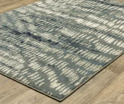Sennie Gray & Beige Dash Pattern Area Rug, (2.3' X 7.6')