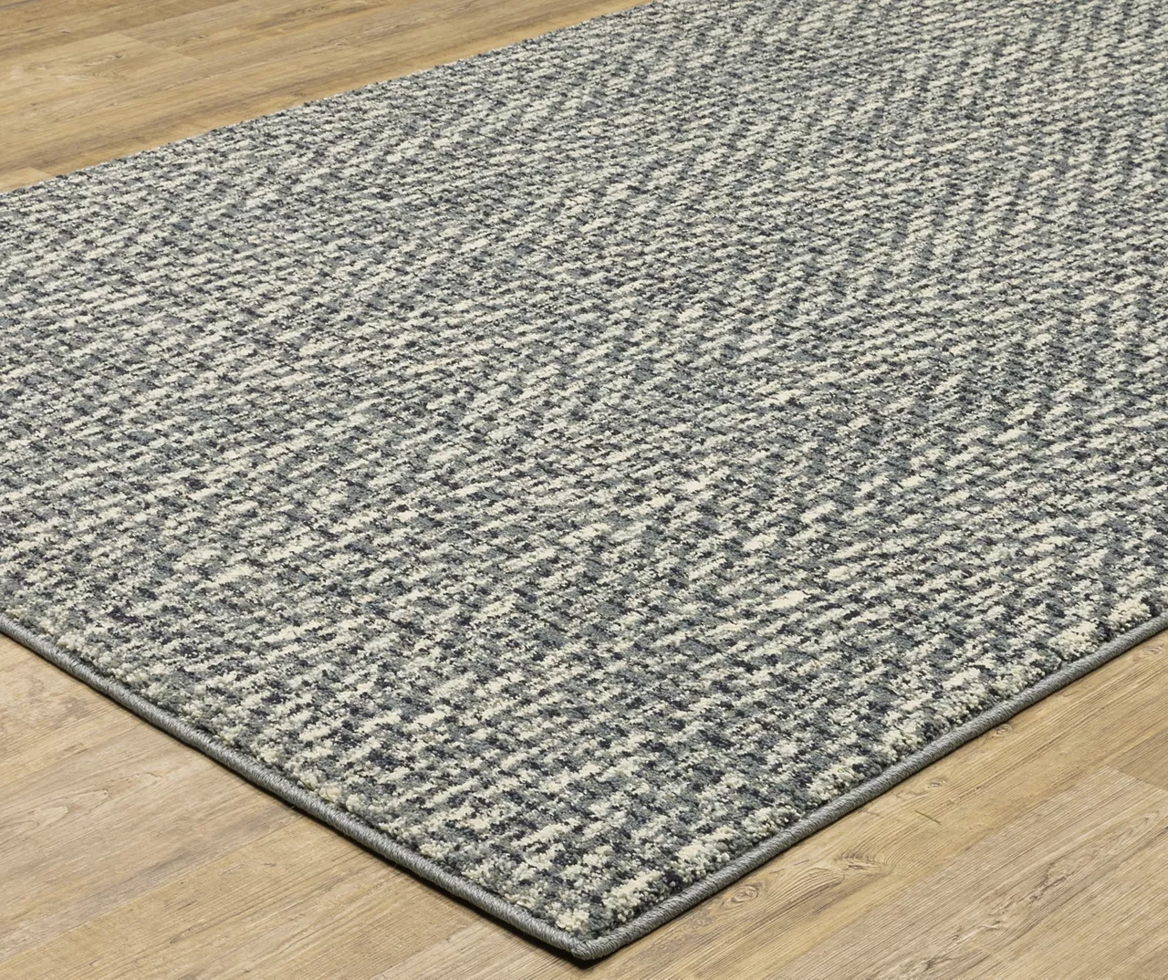 Senegal Blue & Ivory Abstract Linework Area Rug, (2.3' X 7.6') 3 Senegal Blue & Ivory Abstract Linework Area Rug, (2.3' X 7.6')