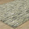 Senaka Beige & Green Abstract Crosshatch Area Rug, (2.3' X 7.6') 2 Senaka Beige & Green Abstract Crosshatch Area Rug, (2.3' X 7.6') -DHP Sales Store 810584500 1