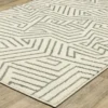 Senyor Beige & Gray Geometric Linework Area Rug, (2.3' X 7.6') 1 Senyor Beige & Gray Geometric Linework Area Rug, (2.3' X 7.6') -DHP Sales Store 810584533 1