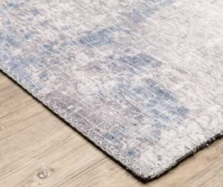 Mylan Gray & Blue Faux Hide Tile Pattern Area Rug, (2' X 8') 8 Mylan Gray & Blue Faux Hide Tile Pattern Area Rug, (2' X 8') -DHP Sales Store 810584545 2