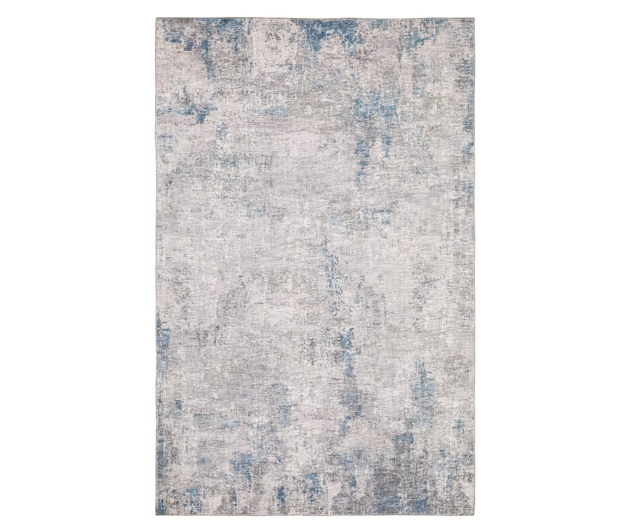 Mylan Gray & Blue Faux Hide Tile Pattern Area Rug, (2' X 8') 3 Mylan Gray & Blue Faux Hide Tile Pattern Area Rug, (2' X 8')