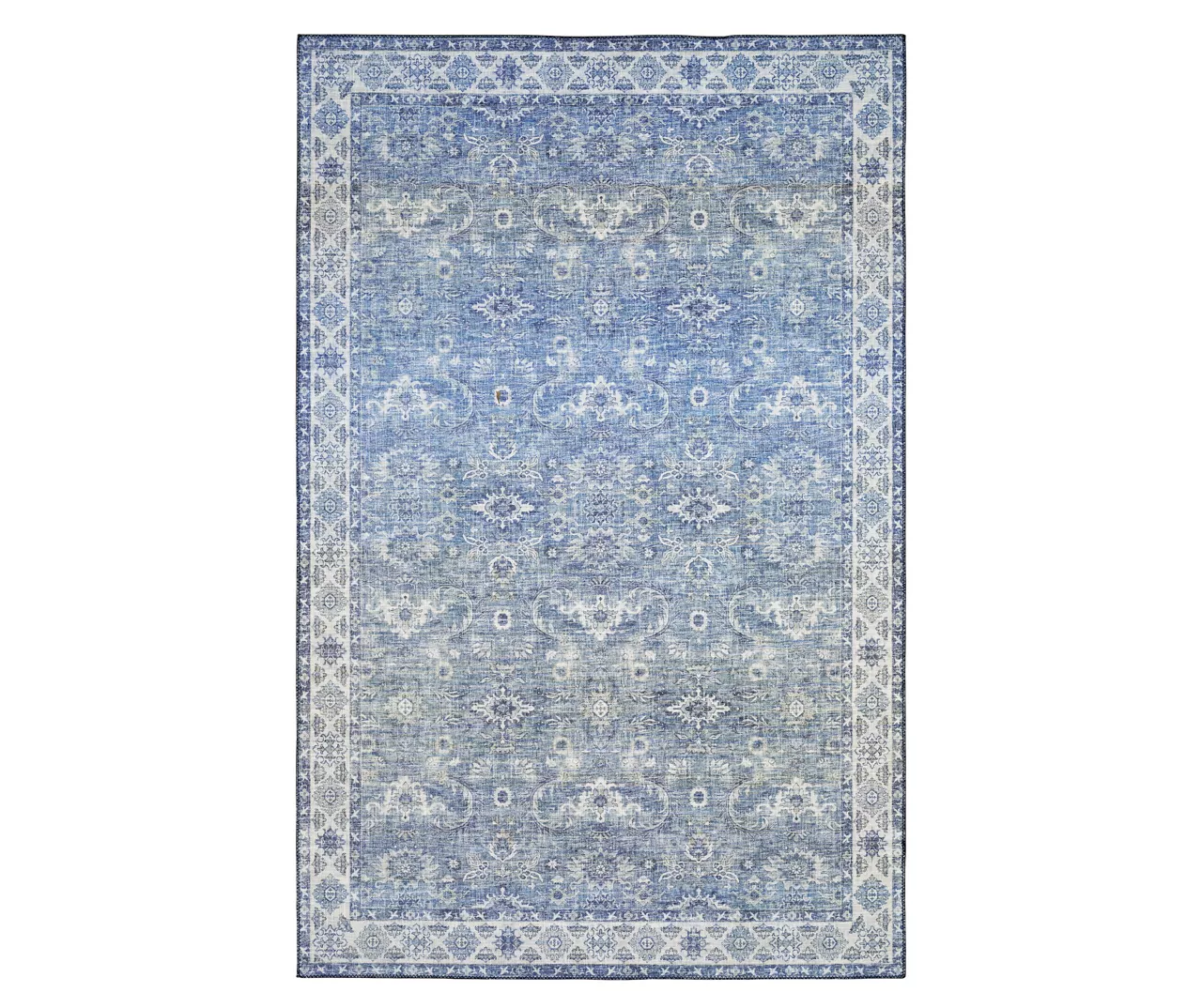 Myka Blue & White Floral Area Rug 6 Myka Blue & White Floral Area Rug - Image 4