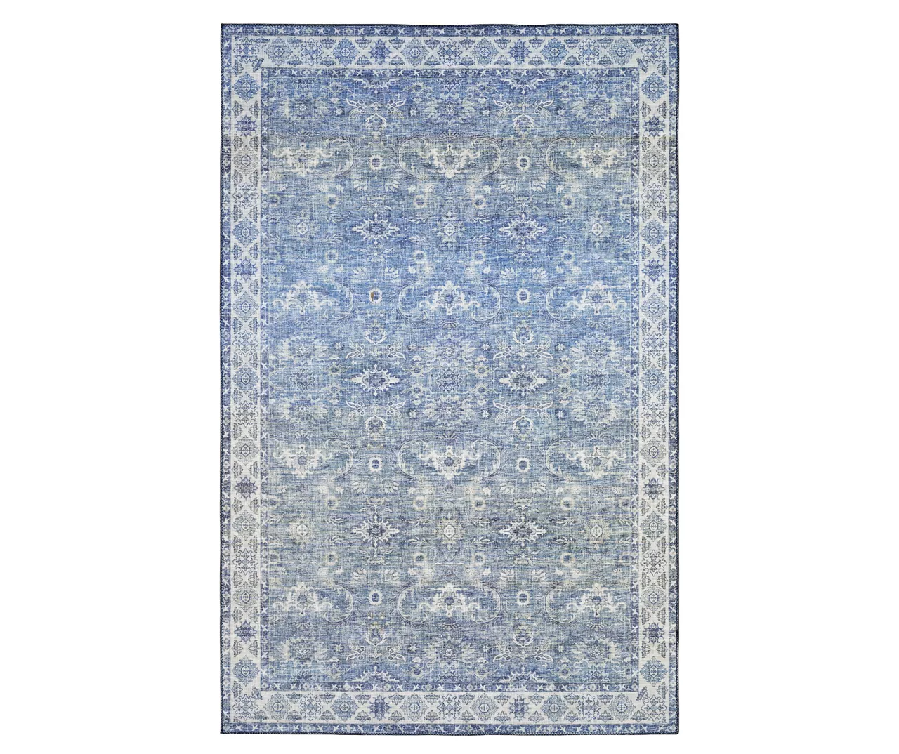 Myka Blue & White Floral Area Rug 5 Myka Blue & White Floral Area Rug - Image 3