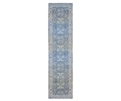 Myka Blue & White Floral Area Rug