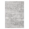 Maleak Gray & Ivory Distressed Geometric Area Rug, (3.6' X 5.6')
