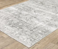 Maleak Gray & Ivory Distressed Geometric Area Rug, (2' X 8') 5 Maleak Gray & Ivory Distressed Geometric Area Rug, (2' X 8') -DHP Sales Store 810584577 2