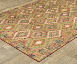 Malco Gold & Multi-Color Geometric Area Rug -DHP Sales Store 810584579 2