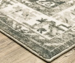 Savion Charcoal & Ivory Floral Geometric Area Rug, (5.3' X 7.3') -DHP Sales Store 810584594 2