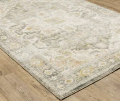 Savanna Gray & Gold Floral Geometric Area Rug -DHP Sales Store 810584601 1
