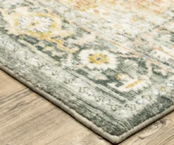 Savanna Gray & Gold Floral Geometric Area Rug -DHP Sales Store 810584601 2