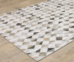 Myler Beige & Gray Faux Hide Geometric Area Rug, (2' X 8') 6 Myler Beige & Gray Faux Hide Geometric Area Rug, (2' X 8') -DHP Sales Store 810584615 1