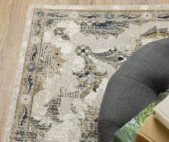 Vedie Blue & Taupe Abstract Area Rug, (6.7' X 9.2') 10 Vedie Blue & Taupe Abstract Area Rug, (6.7' X 9.2') -DHP Sales Store 810584628 3