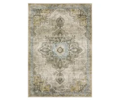 Vedi Gray & Blue Geometric Medallion Area Rug -DHP Sales Store 810584633