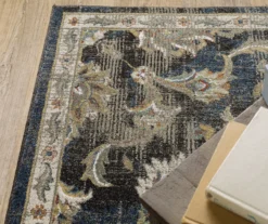 Vedi Gray & Blue Geometric Medallion Area Rug -DHP Sales Store 810584635 3