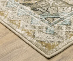Vedi Gray & Blue Geometric Medallion Area Rug -DHP Sales Store 810584637 2
