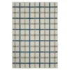 Toril Beige & Blue Plaid Outdoor Area Rug -DHP Sales Store 810584657
